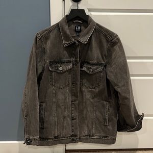 GAP Washed Black Denim Jacket